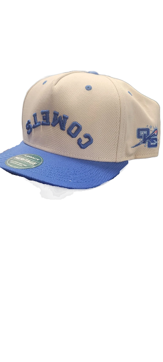 OKC Comets Upside Down Comets Tan Snapback Cap