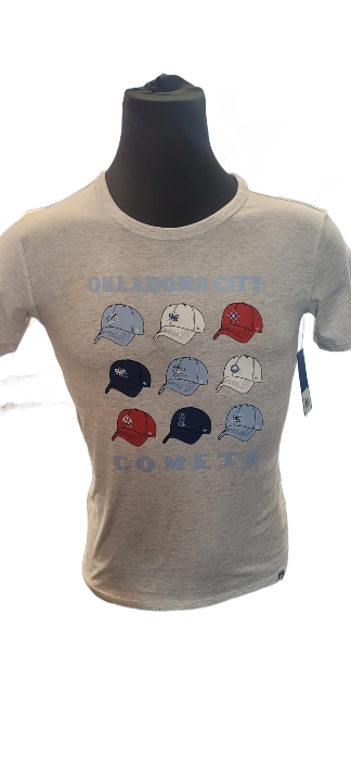 OKC Comets Youth Hat Grey Tee