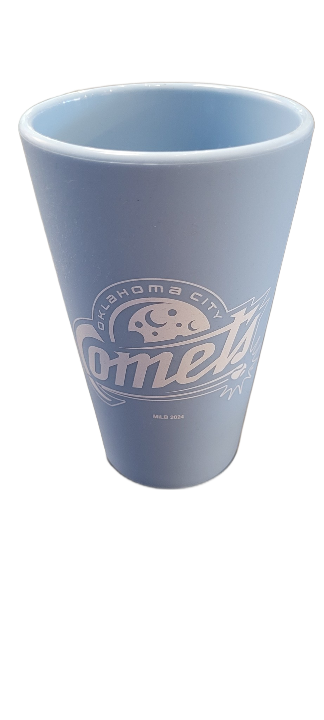 OKC Comets Silicone Light Blue Primary Pint Glass