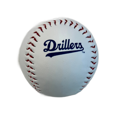 Drillers White Baseball