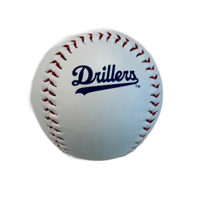 Drillers White Baseball