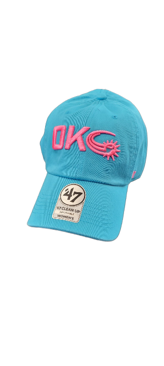 OKC Comets Women's "OKC" Caribbean Blue Adjustable Cap