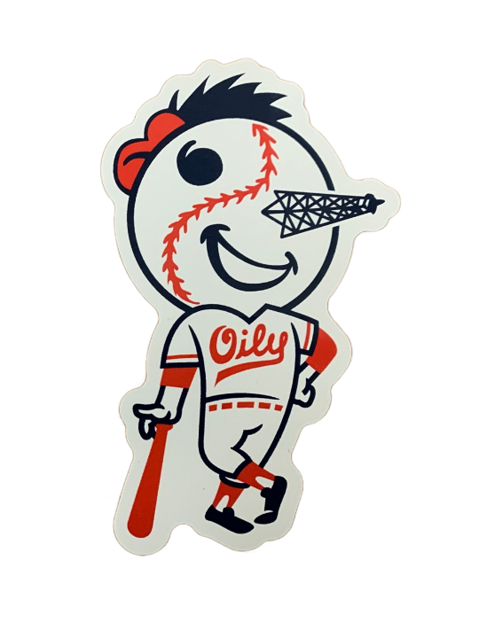 "Oily the Oiler" Sticker