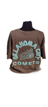 OKC Comets Women's Backer Road Dark Grey Tee