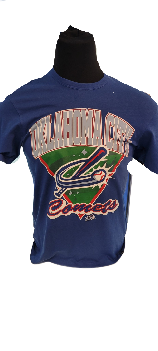 OKC Comets Barrel Road Blue Tee