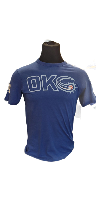 OKC Comets "OKC" Blue Tri-Peat Tee