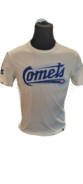 OKC Comets Script White Tri-Peat Tee