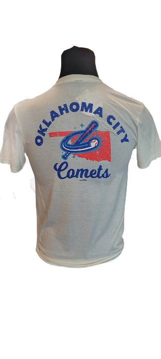 OKC Comets Road State Backer Cream Tee