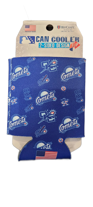 OKC Comets 12oz Multi Logo Can Cooler