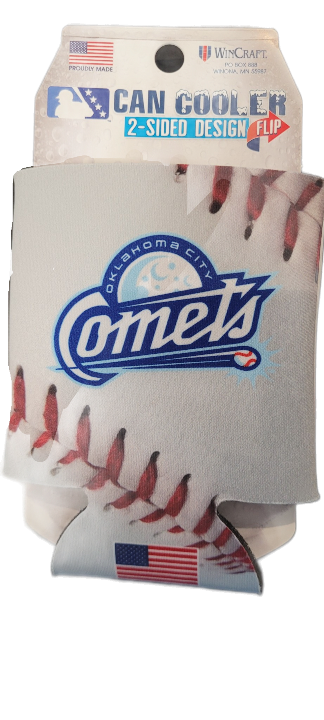 OKC Comets 12oz Baseball Can Cooler