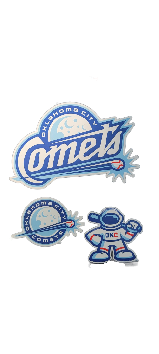 OKC Comets 3-pack Decal