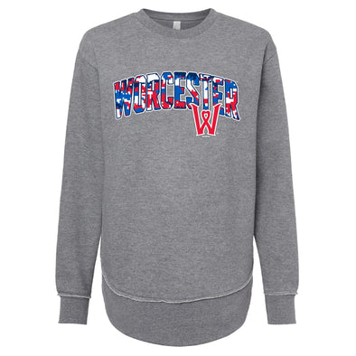 Worcester Red Sox Red White and Blue Women's Crew