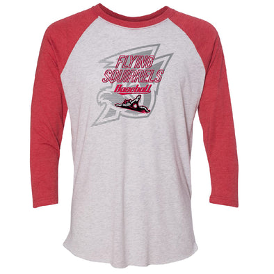 Richmond Flying Squirrels Riverboat 3/4 Sleeve Baseball Tee