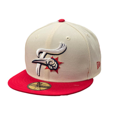 New Era Cream and Red F-Fist 5950