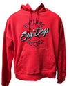 Portland Sea Dogs Women's Red Baseball Hoodie