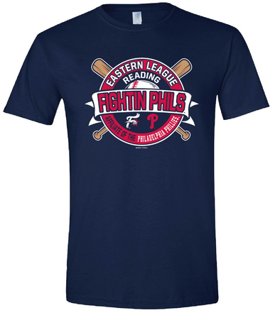 Bimmridder Navy Reading Fightin Phils "Rotunda" Adult Softstyle T-Shirt