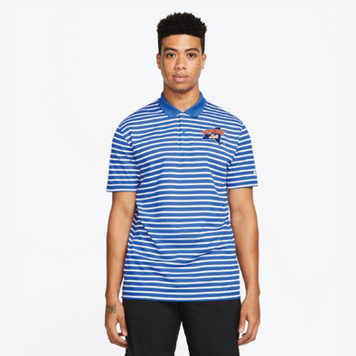Syracuse Mets Nike Royal/White Victory Stripe Polo