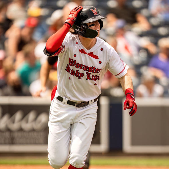 Worcester Ruby Legs White/Red Replica Jersey