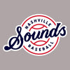 Nashville Sounds Script Lockup Logo 4x4 Perfect Cut Decal