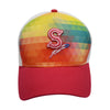 Spokane Indians Ladies Segmented Rainbow Adj Cap