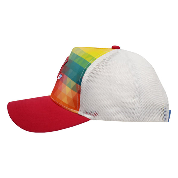 Spokane Indians Ladies Segmented Rainbow Adj Cap