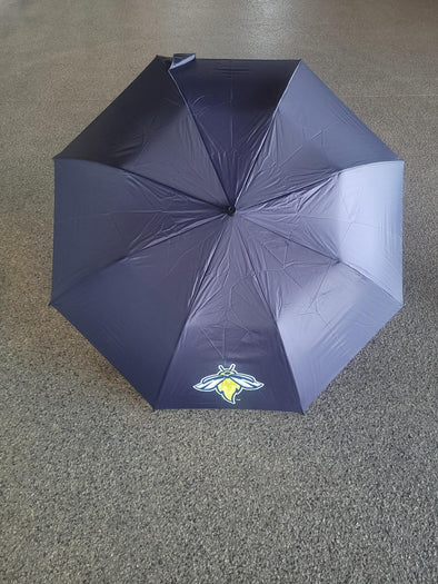 Fireflies Large Navy Umbrella