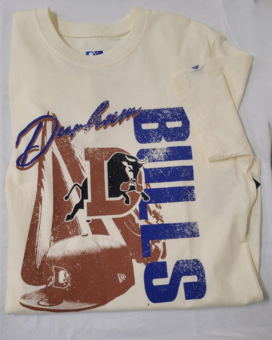 Durham Bulls Distressed Cream Tee