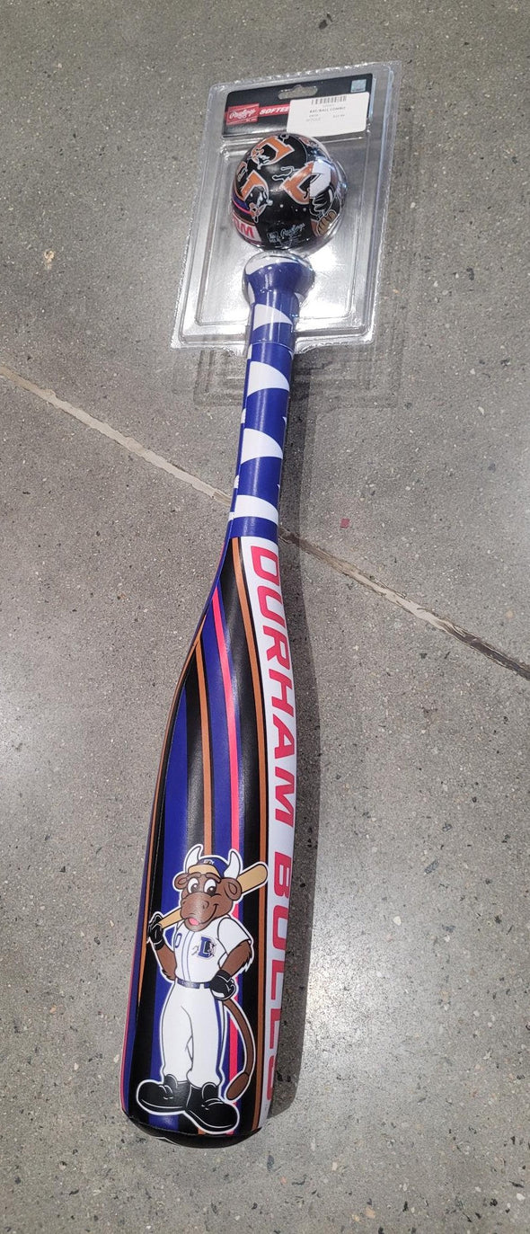 Durham Bulls Full Size Softee Ball & Bat Set