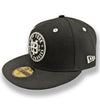 Somerset Patriots New Era New York Black Yankees Primary Medallion Logo Fitted Cap