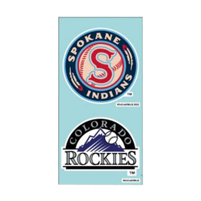 Spokane Indians/Colorado Rockies Decals - 2 Pack