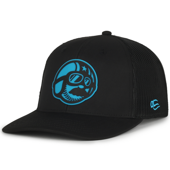 OC Slugger Blue Silicone Patch Mesh Cap