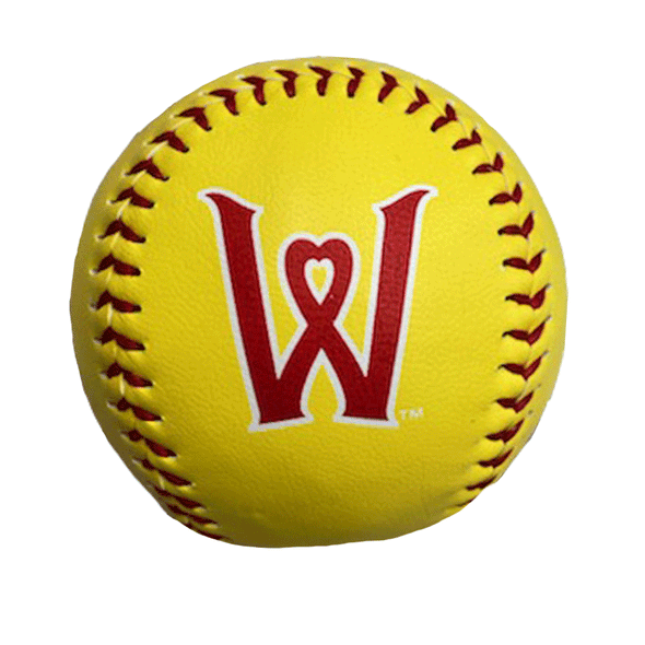 Worcester Red Sox B-MORE Yellow Smiley Baseball