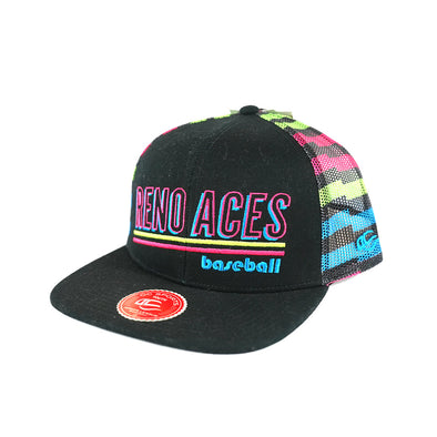 Reno Aces Youth High Heat Neon Trucker OC Hat