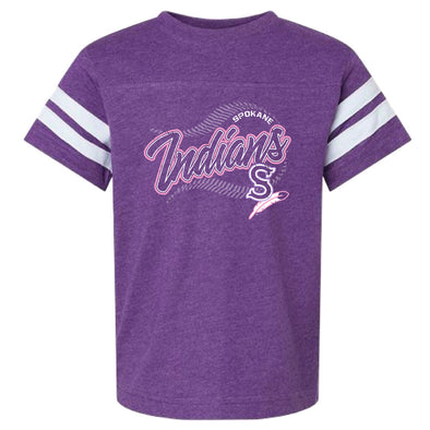 Spokane Indians Youth Hotshot Vintage Purple Sporty Tee