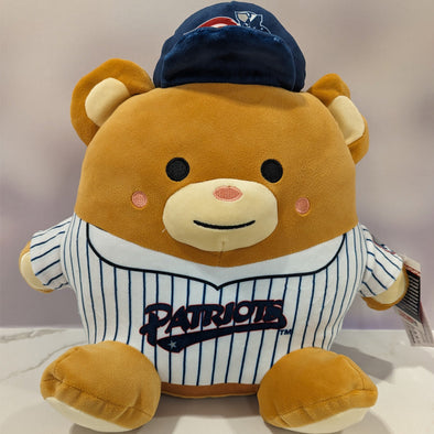 Somerset Patriots 12" Large Seated Mascot Squishy Plush Bear Doll