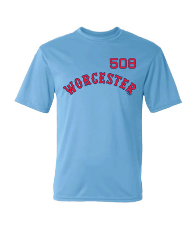Worcester Red Sox Light Blue Youth 508 Tee