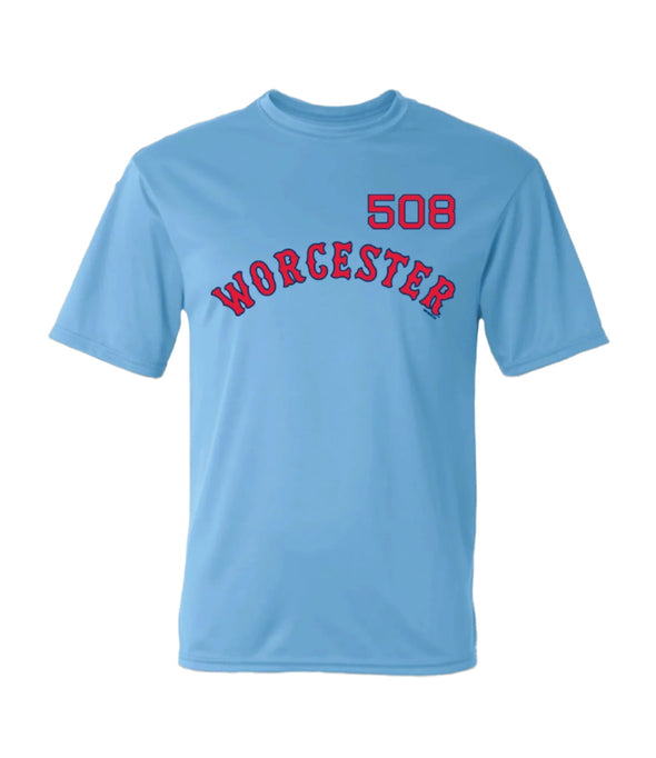 Worcester Red Sox Royal Loyal Blues, Replica Tee of On-Field Jersey