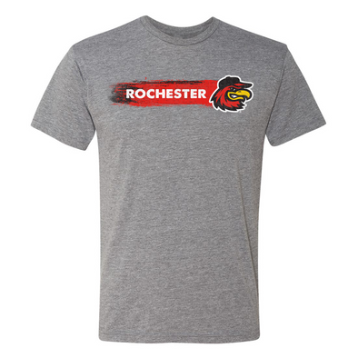 Rochester Red Wings Gray Swipe Tee