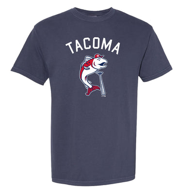 Tacoma Rainiers Navy Tacoma Slammin' Sam Tee