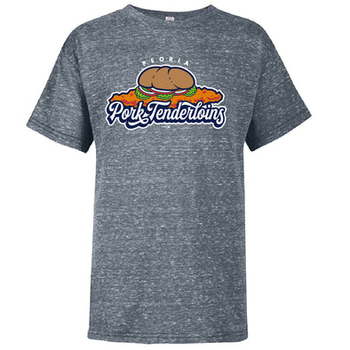 Peoria Pork Tenderloins Youth Grey Heather T-Shirt