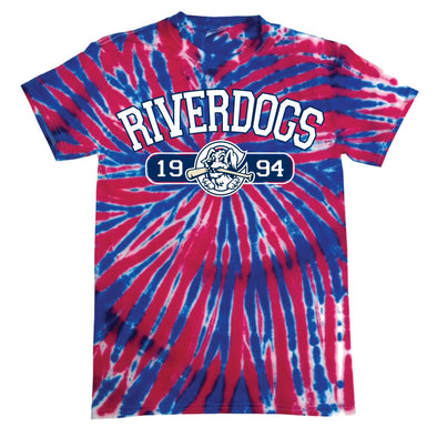 Charleston RiverDogs Patriotic Tie-Dye Tee