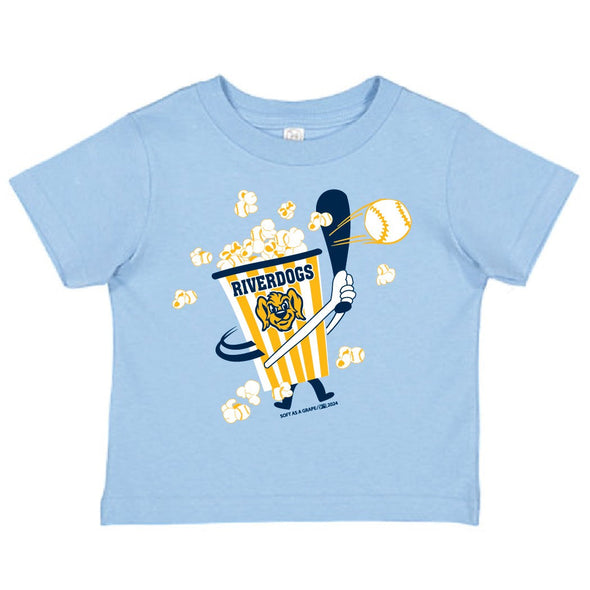 Charleston RiverDogs Toddler Lt. Blue Popcorn Tee