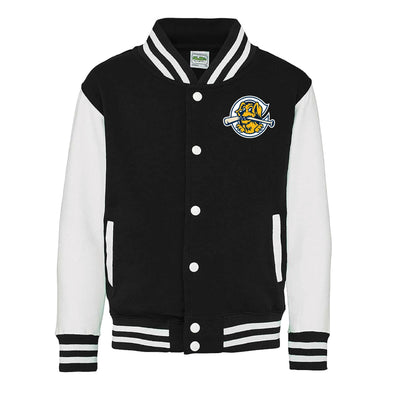 Yth BlackWhite Letterman Jacket