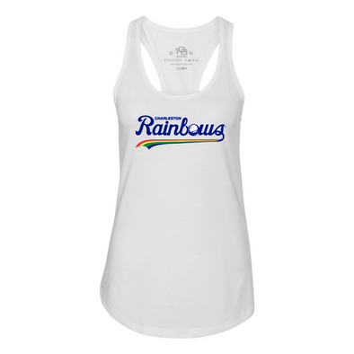 Charleston RiverDogs Women's Rainbows White Vintage Tank