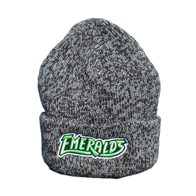 Eugene Emeralds Outdoor Cap Black Knit Beanie