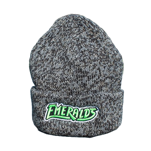 Eugene Emeralds Outdoor Cap Black Knit Beanie