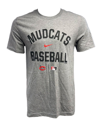 Carolina Mudcats Gray Heather Crew Tee