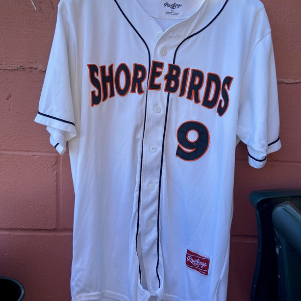 Delmarva Shorebirds 2024 Rawlings Authentic Game Used Home White Jersey