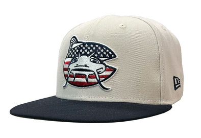 Carolina Mudcats Red, White, and Blue New Era Cap