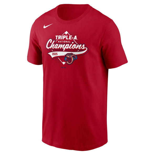 Jacksonville Jumbo Shrimp Nike 2025 AAA National Champions Dri-Fit Cotton Tee